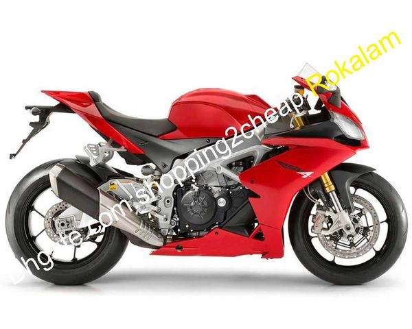 Motorradschale für Aprilia Motorrad RSV4 1000 2009–2015 RS V4 09 10 11 12 13 14 15 rotes Verkleidungs-Aftermarket-Set (Spritzguss)