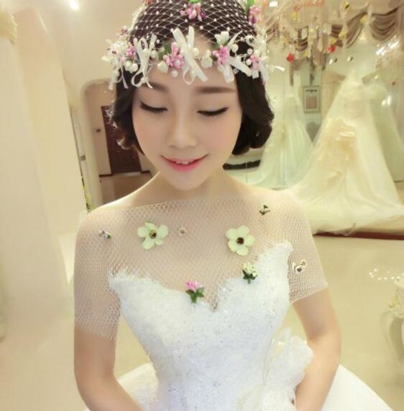 2020 New Bridal Jewelry Wedding Headdress Soft Clay Crystal Head