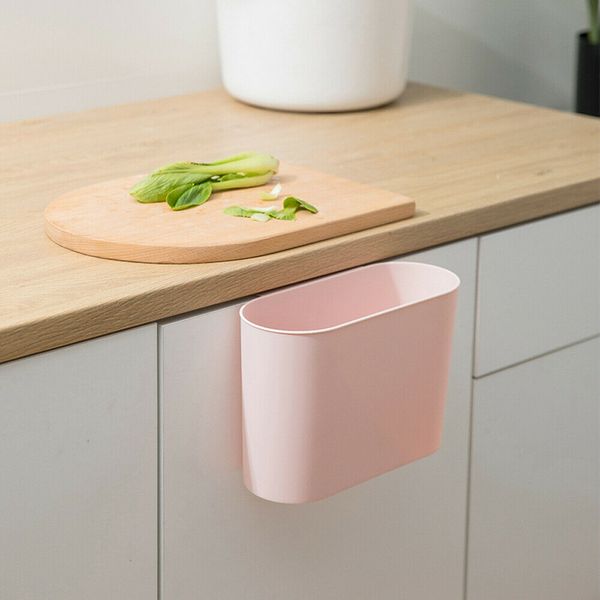 

kitchen cabinet door plastic basket wall mounted hanging trash can waste bin garbage box