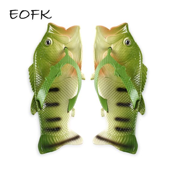 

eofk women flip flops summer plus size lovers' slippers shoes fashion animal fish design eva flip flops soft clogs women, Black