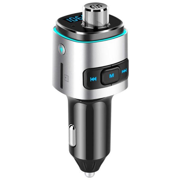 

bluetooth 4.2 handscar charger dual qc3.0 usb phone charger blutooth car kit fm transmitter mp3 player auto accessories