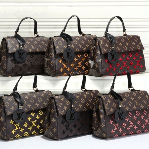 

2020 new style fashion women luxury bags lady pu leather handbags brand bags purse shoulder m tote bag female #168