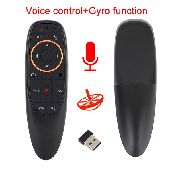 

клавиатура g10s voice air mouse с usb 2.4 поддержка google voice для android smart tv box linux windows remote wireless control keyboard