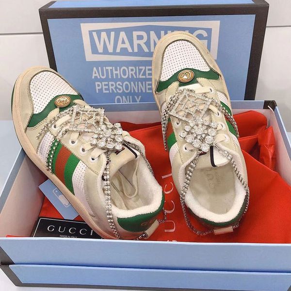 

mens distressed sneakers classic fashion luxury shoes dirty lace up canvas trimmed leather sneakers womens casual dirty trainers, Black