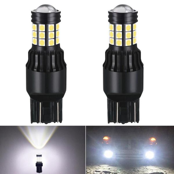 

2x canbus drl led bulbs srck 7443 7444 t20 w21/5w reversing lamp extremely bright white 6000k for lada lada kalina granta vesta