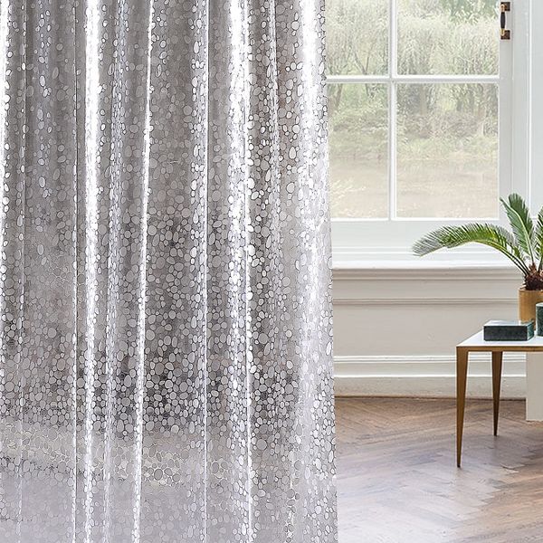 

2018 new waterproof and moldproof bath curtain cobblestone pattern plastic shower curtain peva bathroom stone shower curtains