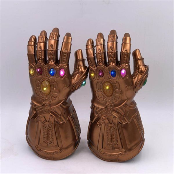 

the 4 endgame thanos gloves cosplay prop led gloves pvc infinity gauntlet halloween party