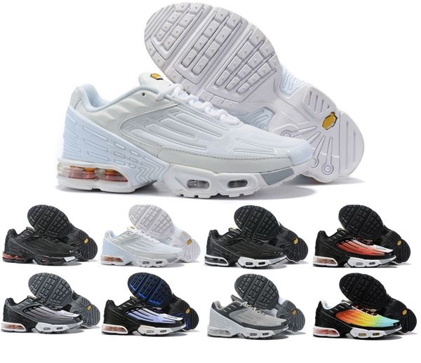 

2020 tn plus iii tuned air mens designer running shoes men women requin casual tn 3.0 black white blue spider trainers sports sneakers 36-45