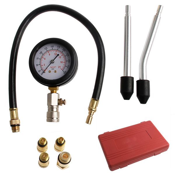 

1pc car compression vacuum testers portable engine cylinder pressure gauge compression tester diagnostic tool kit