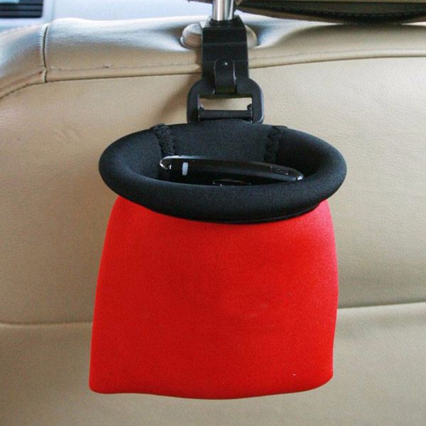 

1pc 11x11cm car air vent clip outlet storage bag pockets organizer oxford cloth automobile interior accessories
