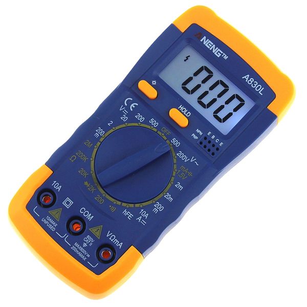 A830L Digitalmultimeter, LCD-Messgerät, Voltmeter, tragbares AC-DC-Digitalmultimeter