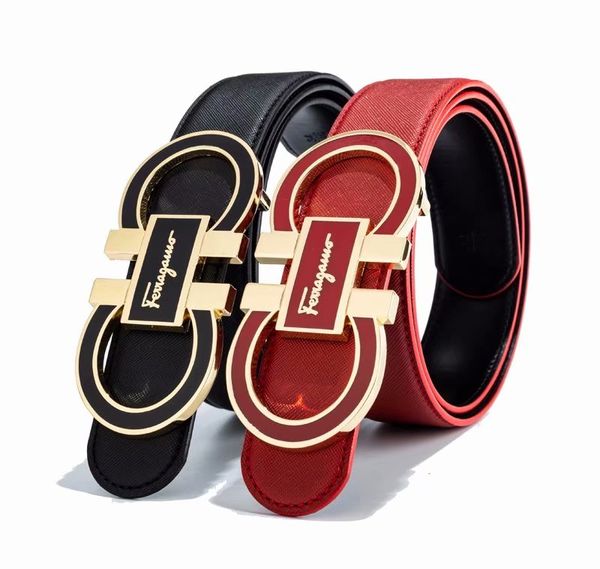 

new brand red color belt mens womens quality genuine designer cowhide q belt for men womens belts for gift 7787, Blue;purple