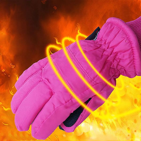 

ski snowboard gloves kid autumn winter children's outdoor ski riding bike cold warm waterproof gloves guantes de nieve para mujer 30s23