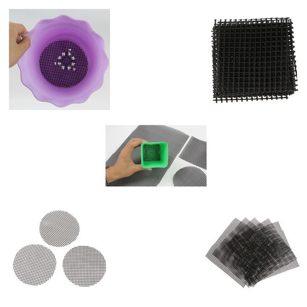 

инструменты 15pcs пластиковые дренаж чистый бонсай mesh сада уход за обустройство дома