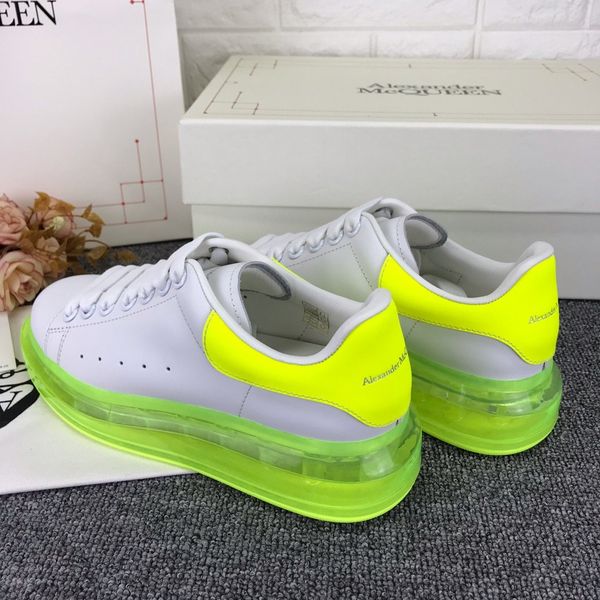 

2020 latest style fashion luxury casual sports high heels slow increase shoes basketball men and women flat shoes green dhl, Black