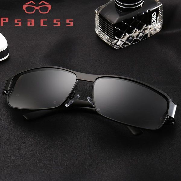 

psacss новая площадь поляризованные очки мужчины женщины сплав frame покрытием объектива vintage brand designer солнцезащитные очки для вожд