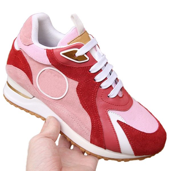 

new arrival fashion luxury designer women running shoes vintage whiter casual shoes sneakers classic platform sneakers size us5-11 type1, Black