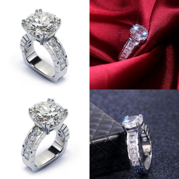

2019 18 fashion exaggeration ring finger woman wind ornaments couple k gold diamond bands men rings, Silver