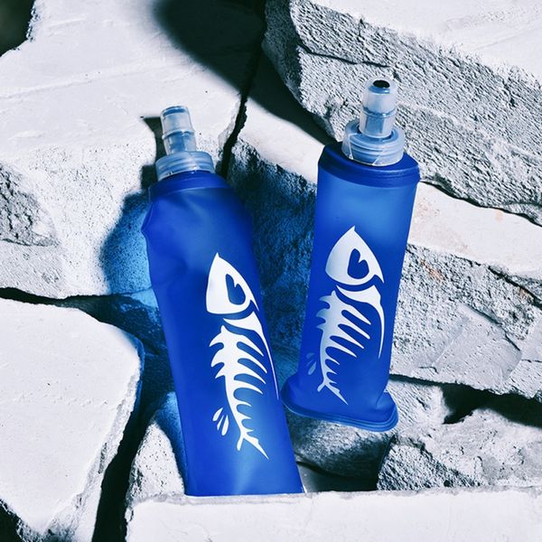 

250/500ml sports tpu collapsible folding soft flask water bag water bottle cup kettle hydration pack bladder water reservoir hot
