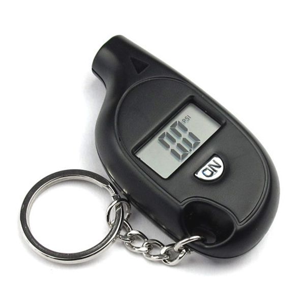 Mini LCD Digital Tire Keychain manometro pressione aria per auto auto moto con batteria