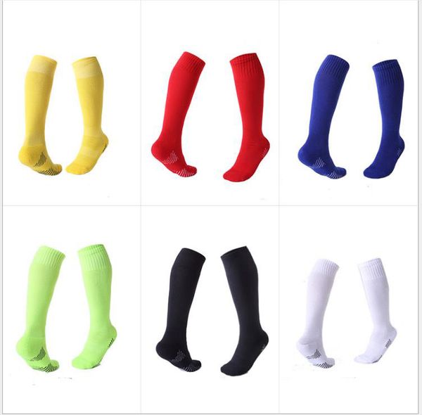 

solid color children's sports socks thick towel bottom long socks, Black