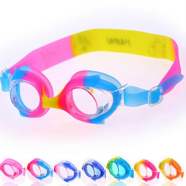 

cute cartoon fish children kids boys girls silicone gel waterproof anti fog swim pool swimming goggles glasses eyewear w/ case