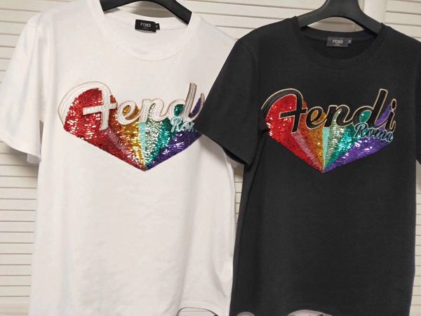 

FF VL men's brand t-shirt fashion short sleeve FF printing fashion t shirt Men's Tops Tees
