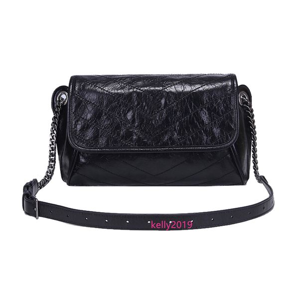 

2020 new luxury designer handbags niki body bag women waist bag real leather vintage pleated shoulder bags fashion chest bag