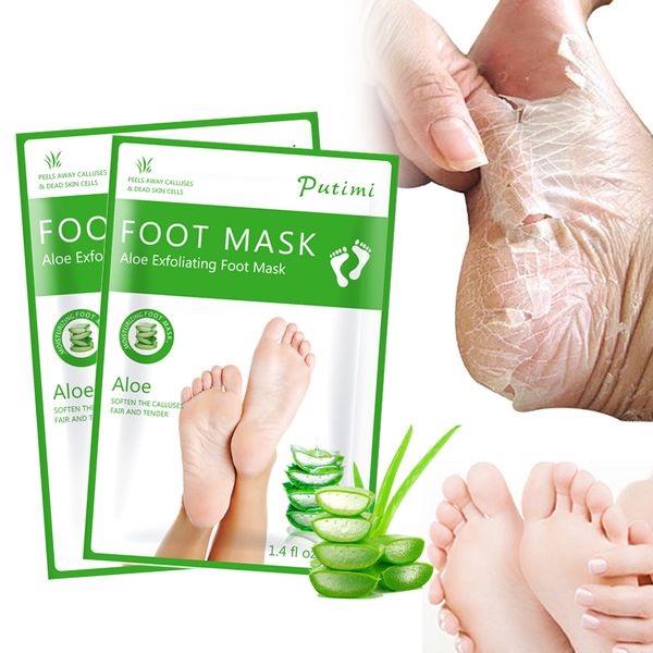 

6pack/set exfoliating feet mask pedicure socks peel foot mask foot spa scrub collagen eye mask anti wrinkle eye patch face care