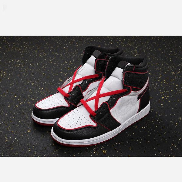 

nkjo1a 2020 basketball shoes good quality 1s 1 high og wsmwnmtf retro man basketball shoes black university versity red sneakers