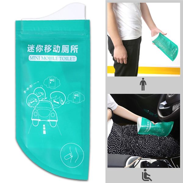 

4pcs outdoor emergency urinate bags 700ml easy take piss bags travel mini mobile toilet for baby/women/men vomit bag drop ship