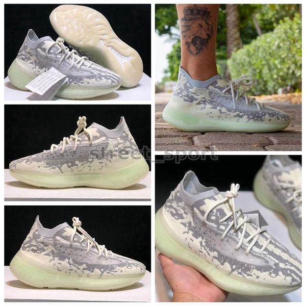 

2020 kanye west 380s v3 380 alien running shoes fv3260 women mens wave runner designer sneakers des chaussures zapatos, White;red