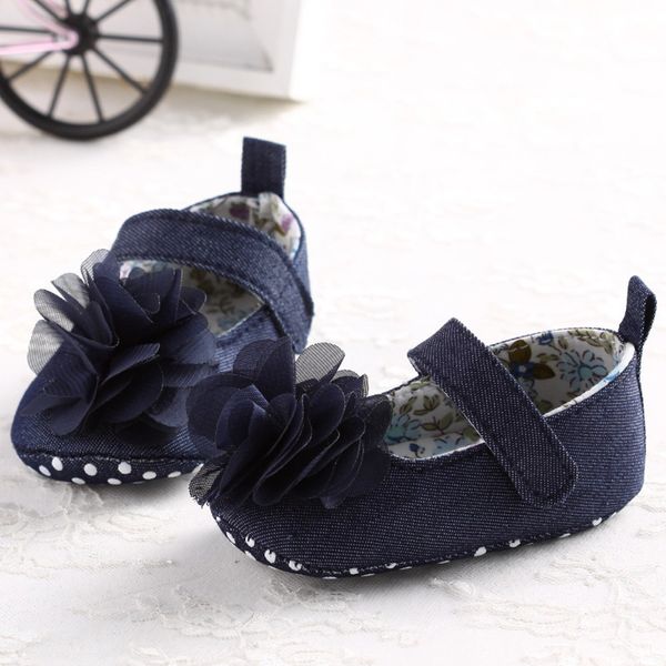 

spring soft sole girl baby princess fashion flower denim toddler princess first walkers girls kid shoes baby shose lowest price