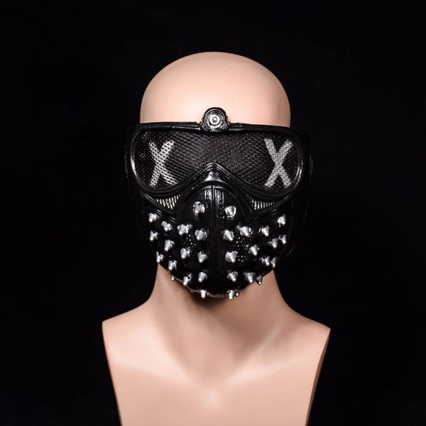 

2018 motocycle face mask halloween punk devil cos anime stage performance mask hip-hop rivet dead god cool motocycle accessories