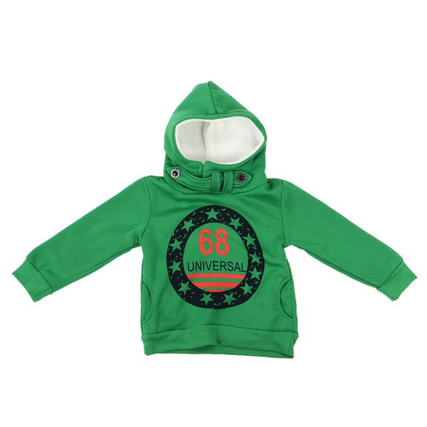 

green baby boys kids coat hoodies jacket sweater outwear 5-6 years, Black