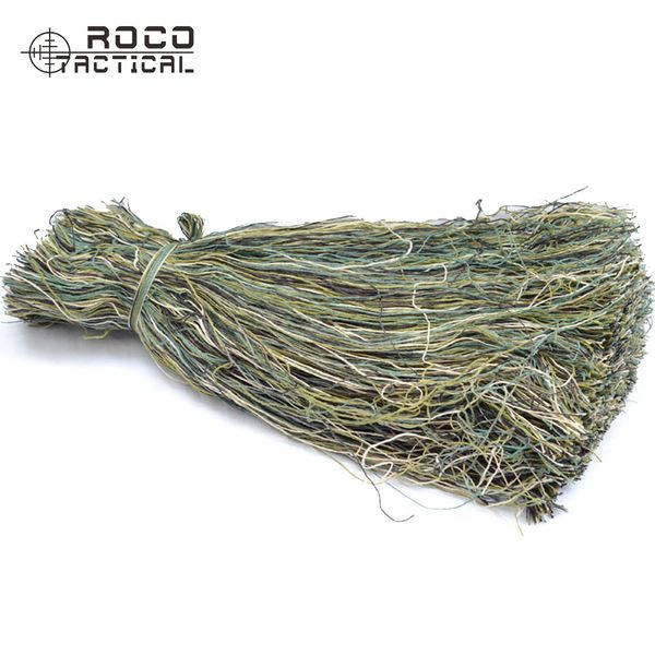 

rocotactical synthetic ghillie thread burlap yarns for ghillie suit paintball camouflage kit synthetic thread 1bag/lot, Camo