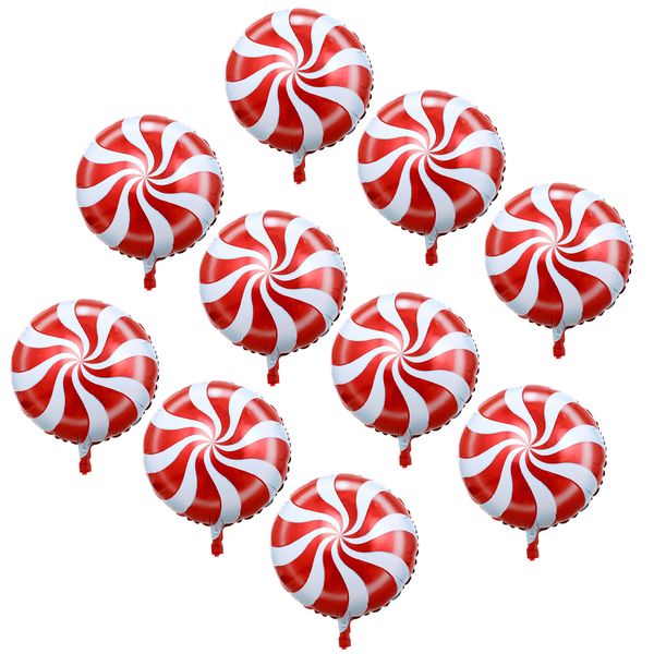 

pack of 10 round candy lollipop aluminium foil balloon birthday party decor 45cm