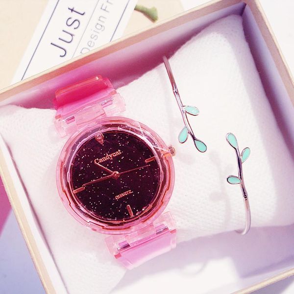 

children's watch birthday gift starry sky kid watches fashion trend good looking luxury kids girl pink purple temperament dress kcnny, Blue