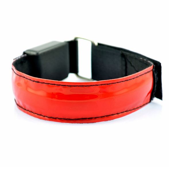 

arm warmer belt luminous armband safety sports belt strap light up arm band led armband for running cycling, Black