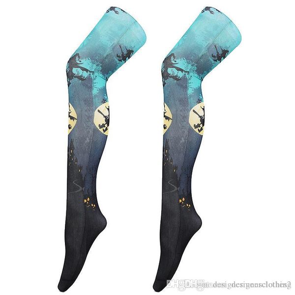 

halloween cosplay deisigner socks 3d digital printed bat couples socks colorful skinny coutume accessories, Silver