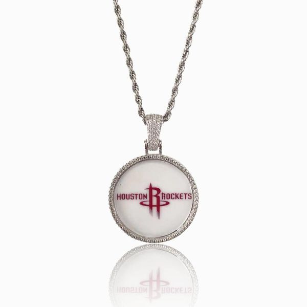 

custom picture pendant iced out p pendant for gift, Silver