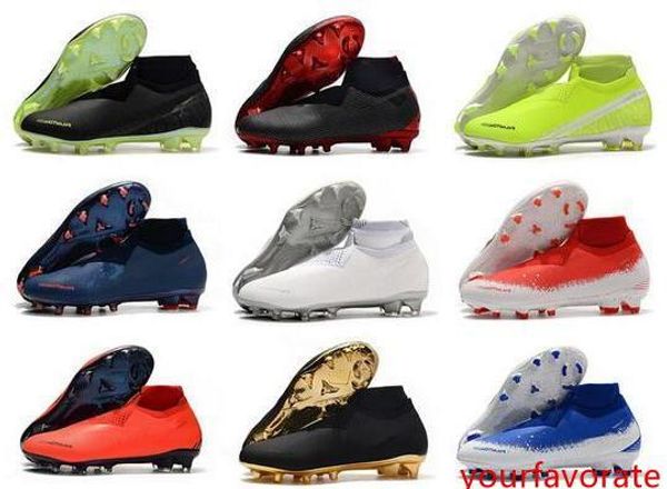 

phantom vsn vision elite df fg fire new lights under the radar fully charged mens high ankle soccer cleats football boots size us6.5-11