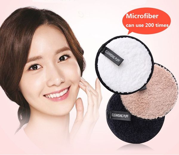 

12cm*1.5cm soft microfiber makeup remover towel face cleaner plush puff reusable cleansing cloth pads foundation face skin care tools