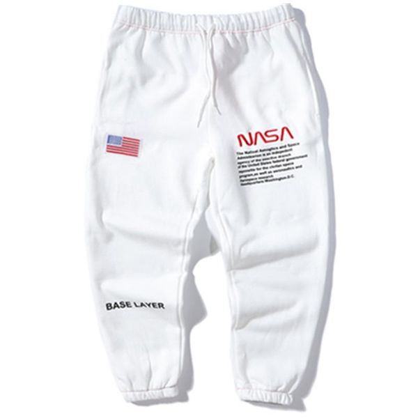 

спортивные брюки новый мужской и женский бренд tide национальный флаг сша вышивка астронавт повседневные брюки хлопок модные брюки новый сти, Black