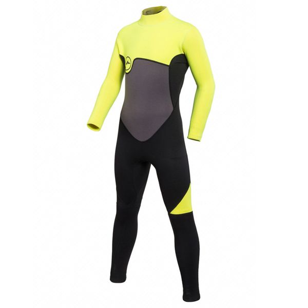 

kids swimsuit 2mm neoprene back zip full body long sleeve wetsuit diving for boys girls swimming surfing snorkeling suits, White