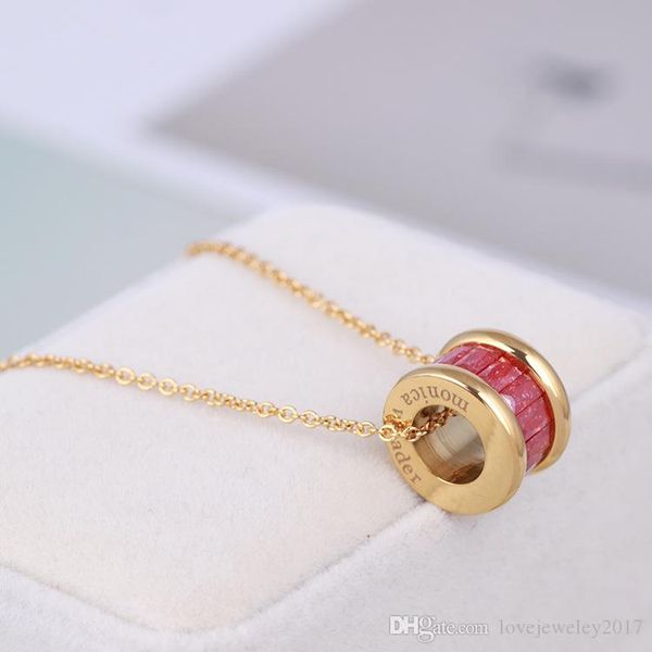 

luxury style gold ring pendant necklaces with ice flowers zircons for women silver 18k gold wheel necklace with letters fine jewelry