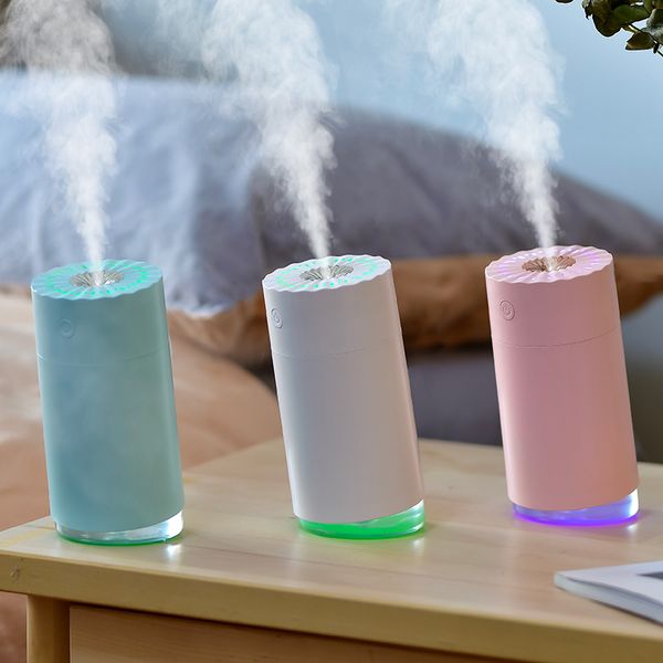 

300ml creative deskusb air humidifier colorful light cool mist ultrasonic aroma diffuser car air purifier mist maker fogger