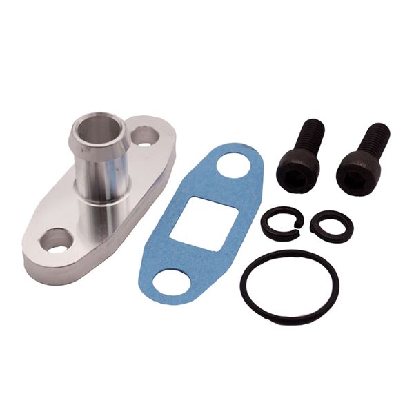 

алюминий oil drain фланец w / прямой 3/4" барб для garrett t3 t4 t04b t04e
