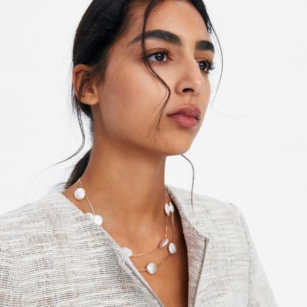 

ppg&pgg double chain pearl necklace women jewelry collares necklace for women wedding party gifts accessories jewellery, Silver