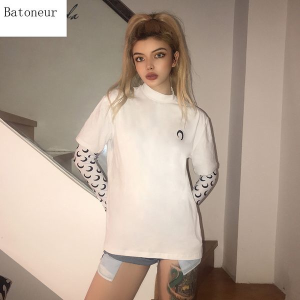 

white loose t shirt womens o-neck short sleeve summer basic wild casual ladies